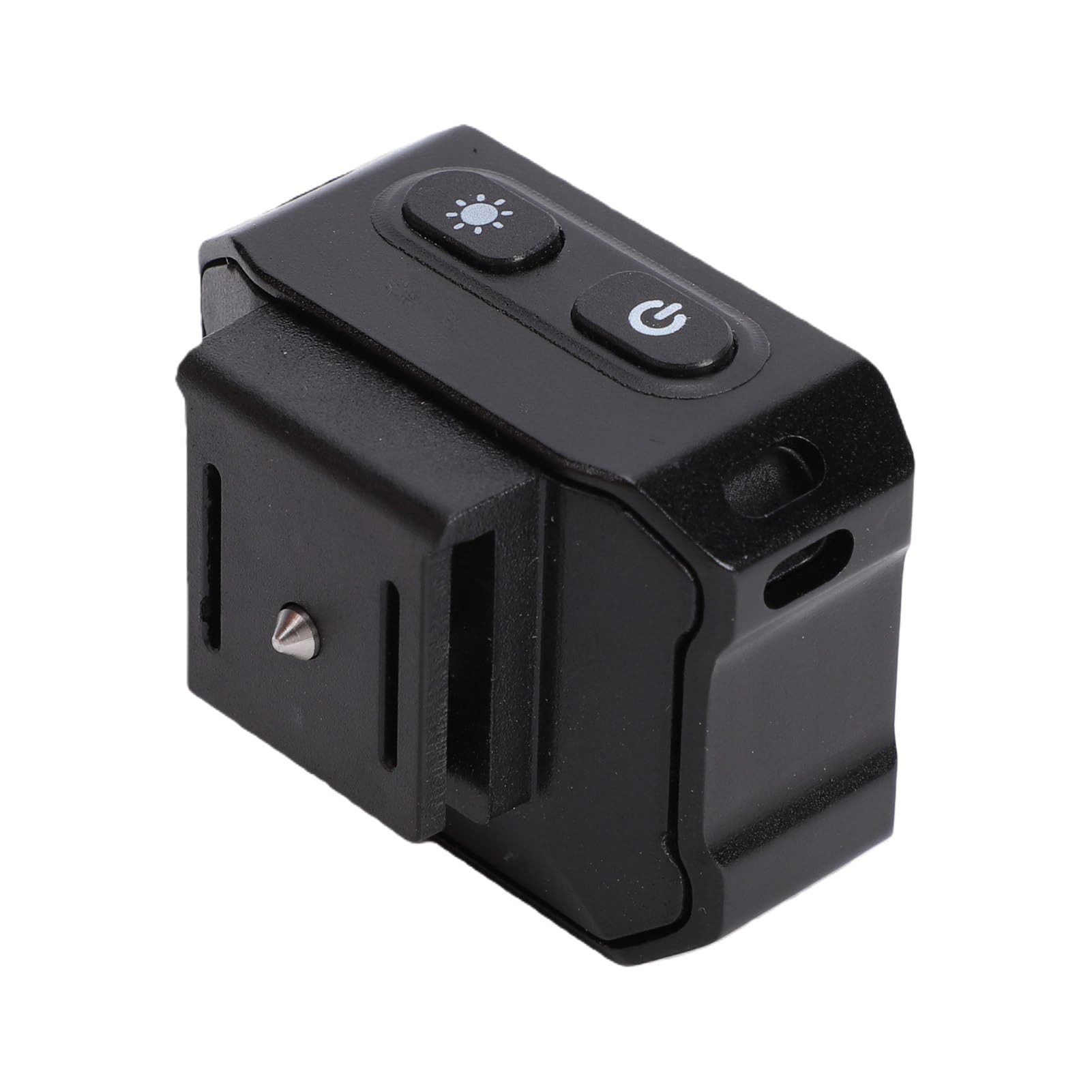 AMONIDA Torcia per Fotocamera con Design Compatto e Temperatura di Colore di 6500K per Fotografie e Ritratti All'aperto (BLACK)
