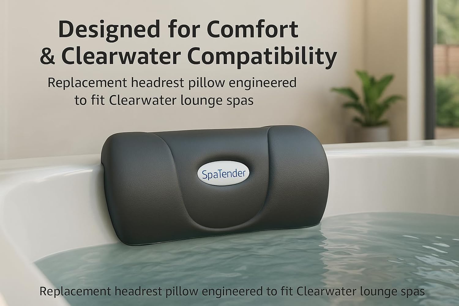 Replacement Headrest Pillow 3 Pack Designed to fit Clearwater Spas/hot tubs 2006 to Current