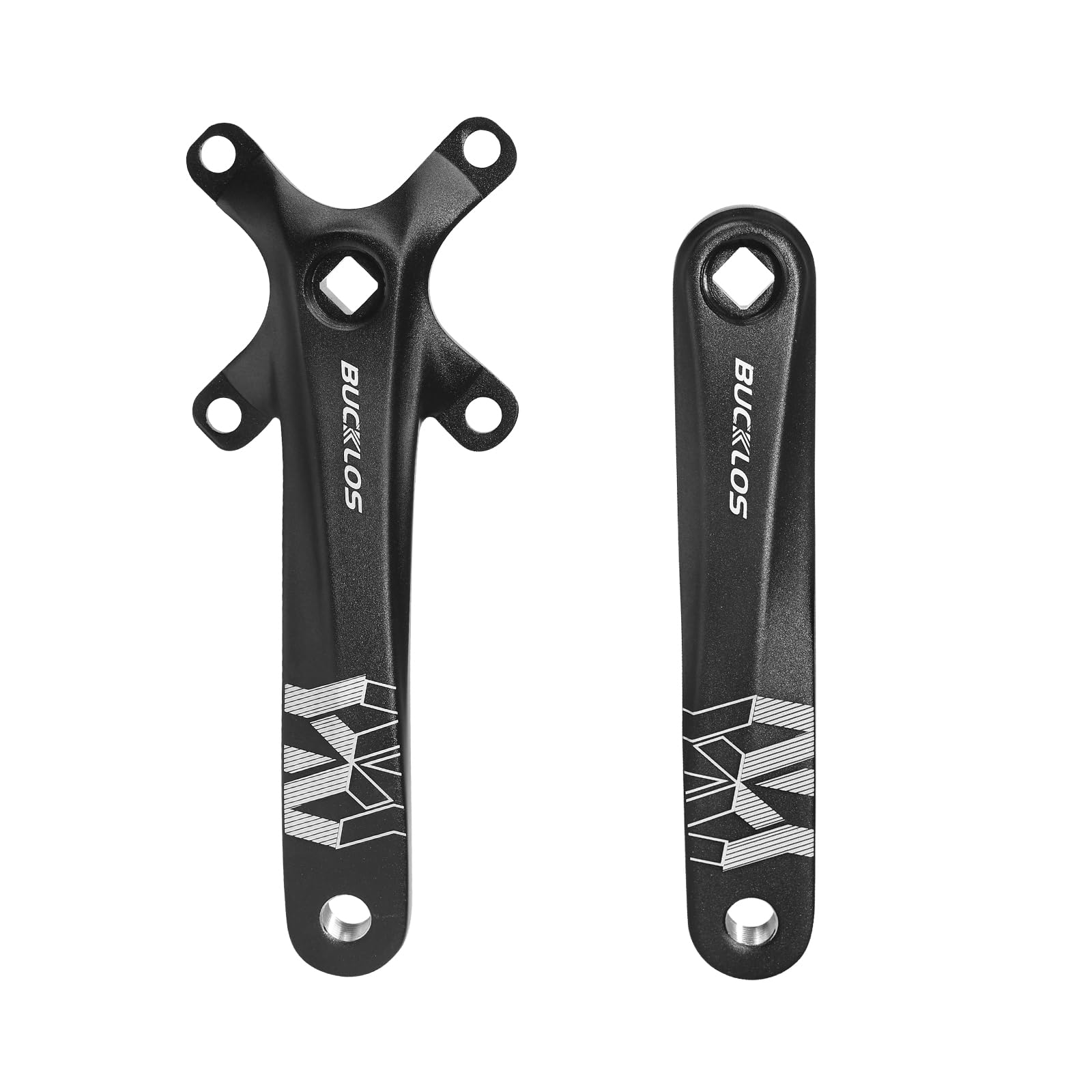 AEYINO 104 BCD 30/32/34/38/40/42T Mountain Bike Single Speed Crankset,170mm Square Taper Crankset with Narrow Wide Teeth Round Chainring,Bicycle Crank Arm Set