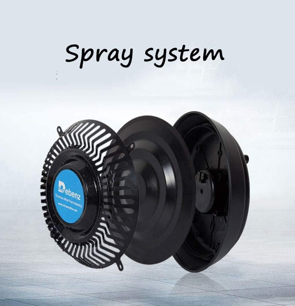 Standing Fan, Cooling Misting Spray Humidifier Quiet Tower Atomization Commercial Vertical Oscillating Fan Industrial Rotating Mobile 3 Speed