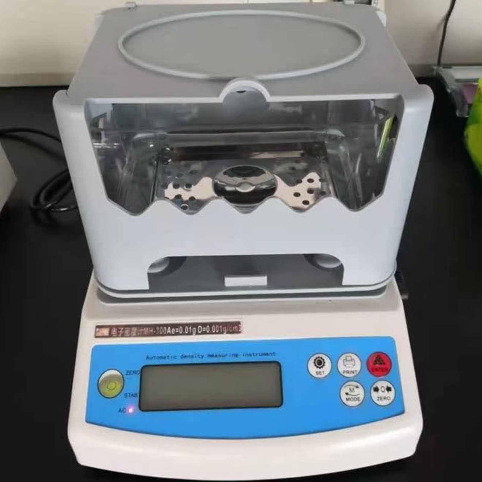 Densimetro elettronico, densimetro digitale ad alta precisione 0.001g per materiali solidi, strumento di prova di densità per plastica, gomma e granuli