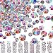 2592pcs 9 Sizes 3D Nail Art Flatback Crystals Rhinestones Round Beads Gem Pearls for Nail DIY Crafts Clothes Shoes Phone Case Decoration; Mixed Sizes 1.3-4.8mm; SS3-SS20; 288pcs Per Size
