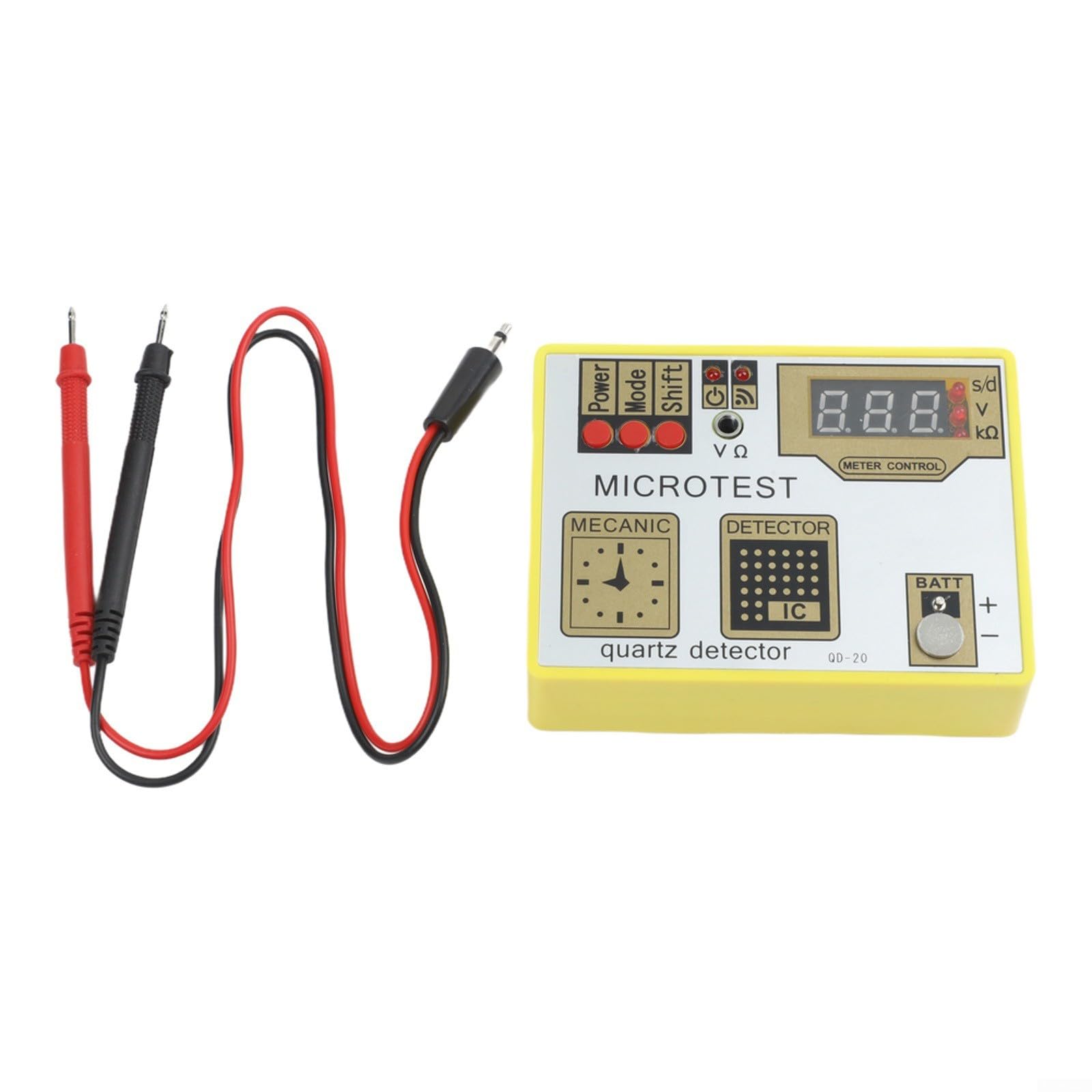 Tester Qd20 per orologio da polso, per monitoraggio e smagnetizzazione del movimento al quarzo, strumento essenziale di riparazione per batterie al litio