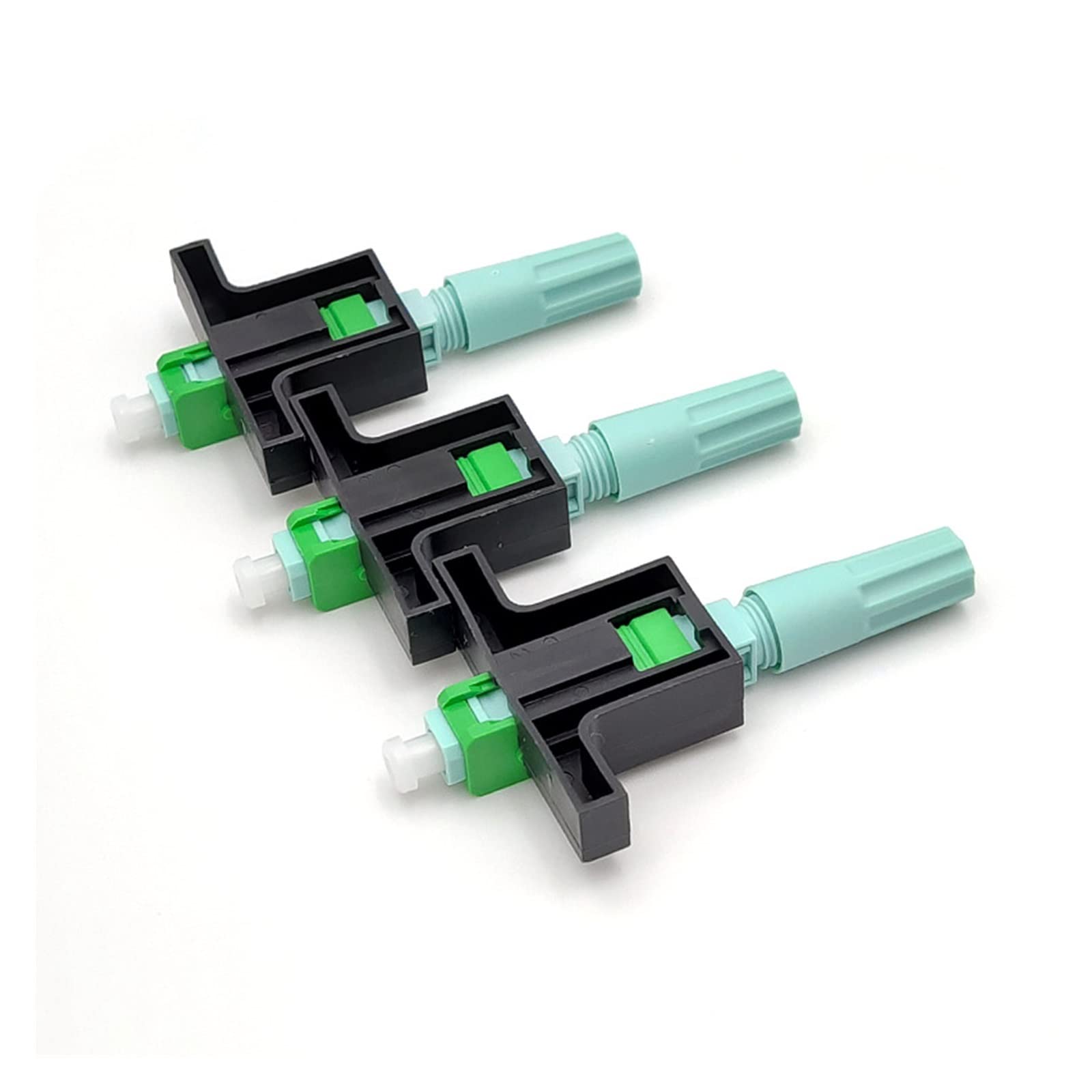 Raccords à Fibres optiques 53 MM 3 Cercle SC APC SM connecteur Optique monomode FTTH Outil connecteur Froid Outil Fibre Optique connecteur Rapide Équipement de Communication (Color : 50 pcs)