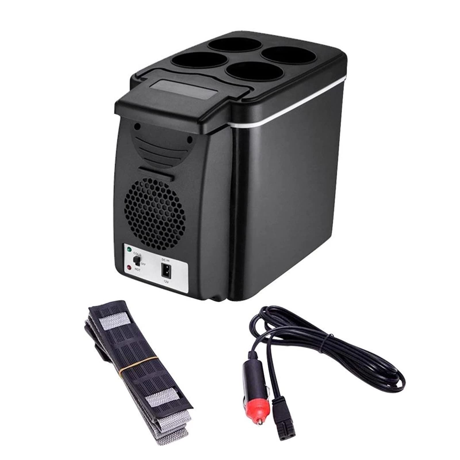 Refrigerador de Coche Refrigerador de 12V 6L Refrigerador de Caja de Hielo de 45W para automóvil Refrigerador portátil de 6 litros Mini refrigerador de automóvil Caja de refrigera