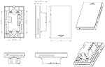 Thermostat programmable pour la maison Radiant Chauffage au sol, chauffage à la maison Mat contrôleur auto-adaptation-AC(120/240V) Tension, double sensibilité(Air et du capteur de plancher) GFCI, Puissance 3600W
