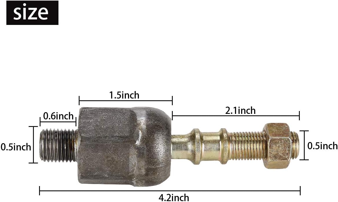 10L0L Club Car DS Ball Joint Inner and Nut Steering Rack Assembly for Golf Cart Club Car DS (1997-up) Replacement Part 101880201 1018802-01