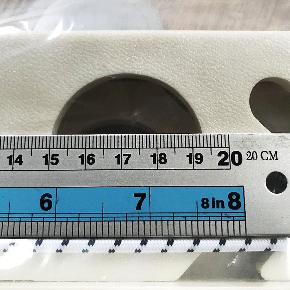 HEITIGN 2Pcs 10 Hole Fishing Rod Storage Racks, Wall or Ceiling Mount, Silver Plastic Fishing Rod Display Stand for Garage