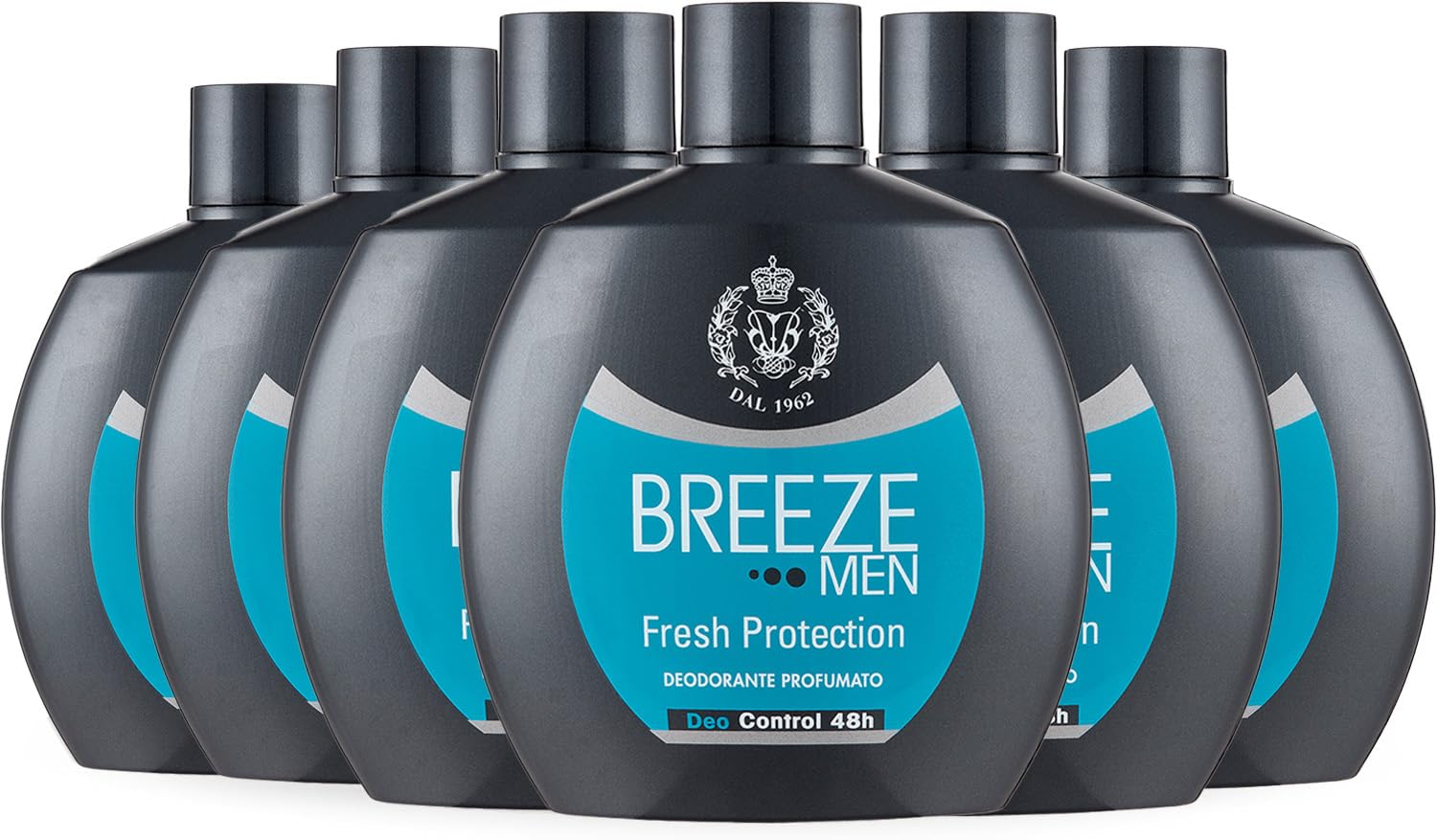 BREEZE | Deodorante Squeeze Fresh Protection, Breeze Men, 6x100 ml