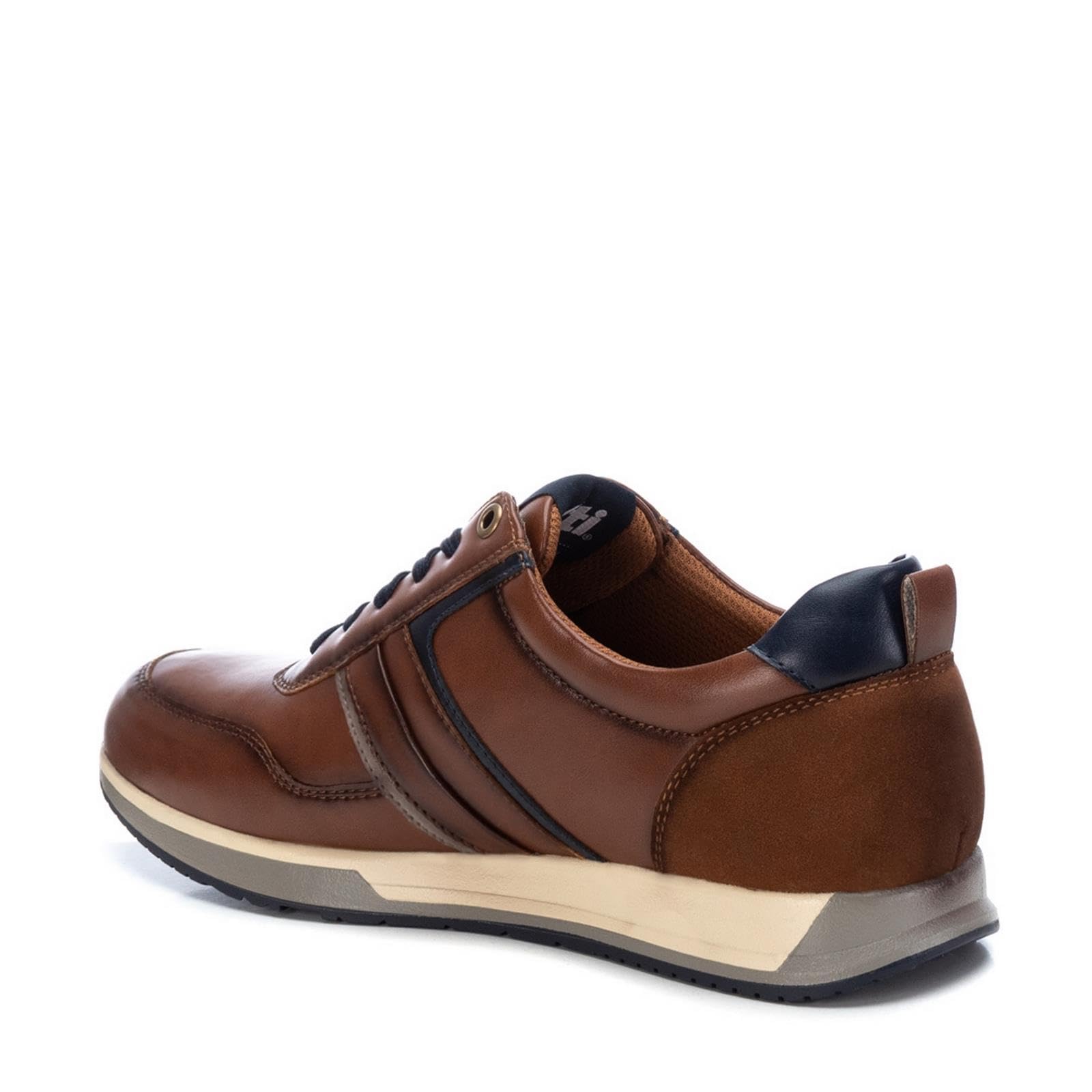 XTI Zapatilla Cierre de cordón para Hombre, Color: Marron, Talla: 40