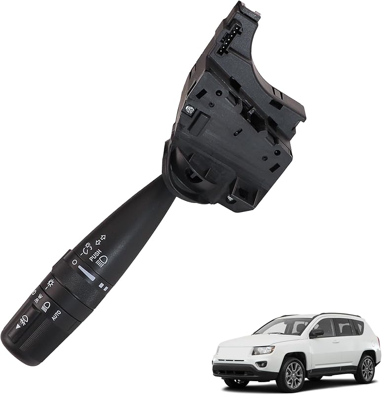 Chave de seta com faróis automáticos e farol de neblina Motarithl para Jeep e outros veículos – 1 unidade