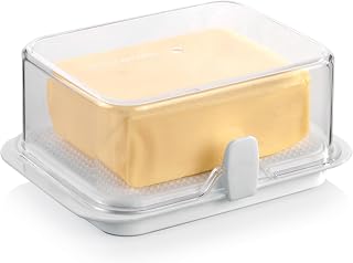 Tescoma Butterdose weiß aus Kunststoff mit Verschlussclipse