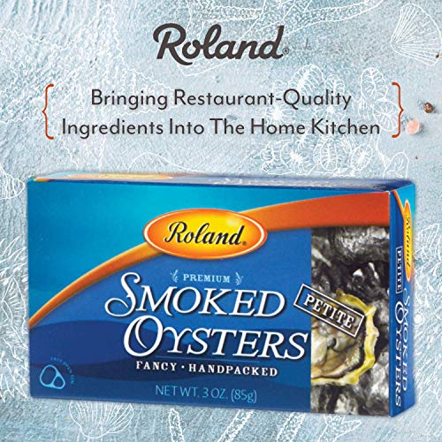 Roland Foods Premium Smoked Petite Oysters In Oil, Wild Caught, 3 Oz Tin (Pack Of 10) #TOP1