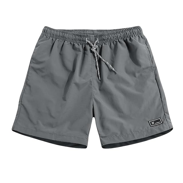 Casual Shorts for Mens Thin Quick Dry Workout Running Sport Summer Trousers Elastic Waist Drawstring Pants Plus Size