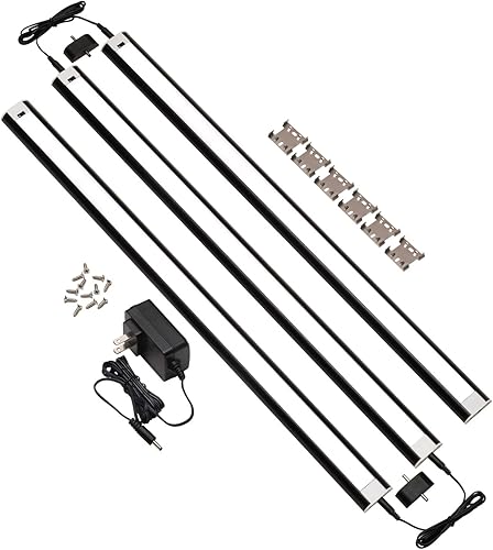Miniatura 10 de Kit de iluminación LED con sensor de movimiento de onda manual para debajo del gabinete, luces regulables debajo del mostrador para cocina, acabado