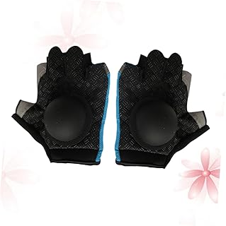 TOYANDONA Guantes de Entrenamiento de Baloncesto Ajustables para Adultos Mejora de Tiro y Control de Balón Material y Flexible con Pulsera Color Azul Oscuro