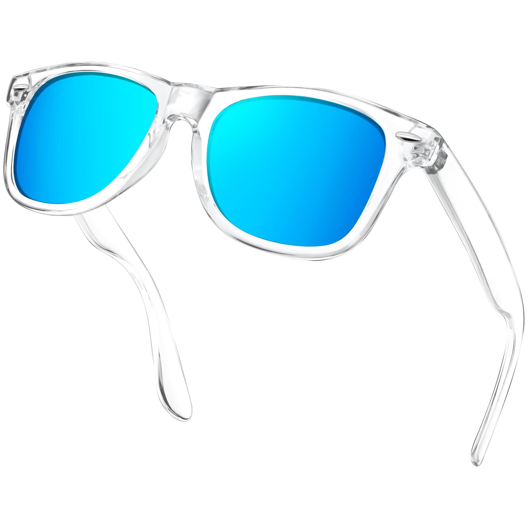 KANASTAL Lunettes de Soleil Polarisées Homme et Femme Rétro Mode Lunette de Soleil Rectangulaire Vintage Classique Protection 100% UV400 Léger pour Conduite Voyage