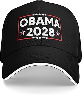 Obama 2028 Hat President Make America Intelligent Again Cap for Men Women Black