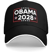Obama 2028 Hat Obama for 2028 Hat Adjustable Trucker Cap for Men Women