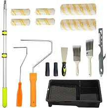 Paint Roller Kit with Extension Pole, 2 to 4FT