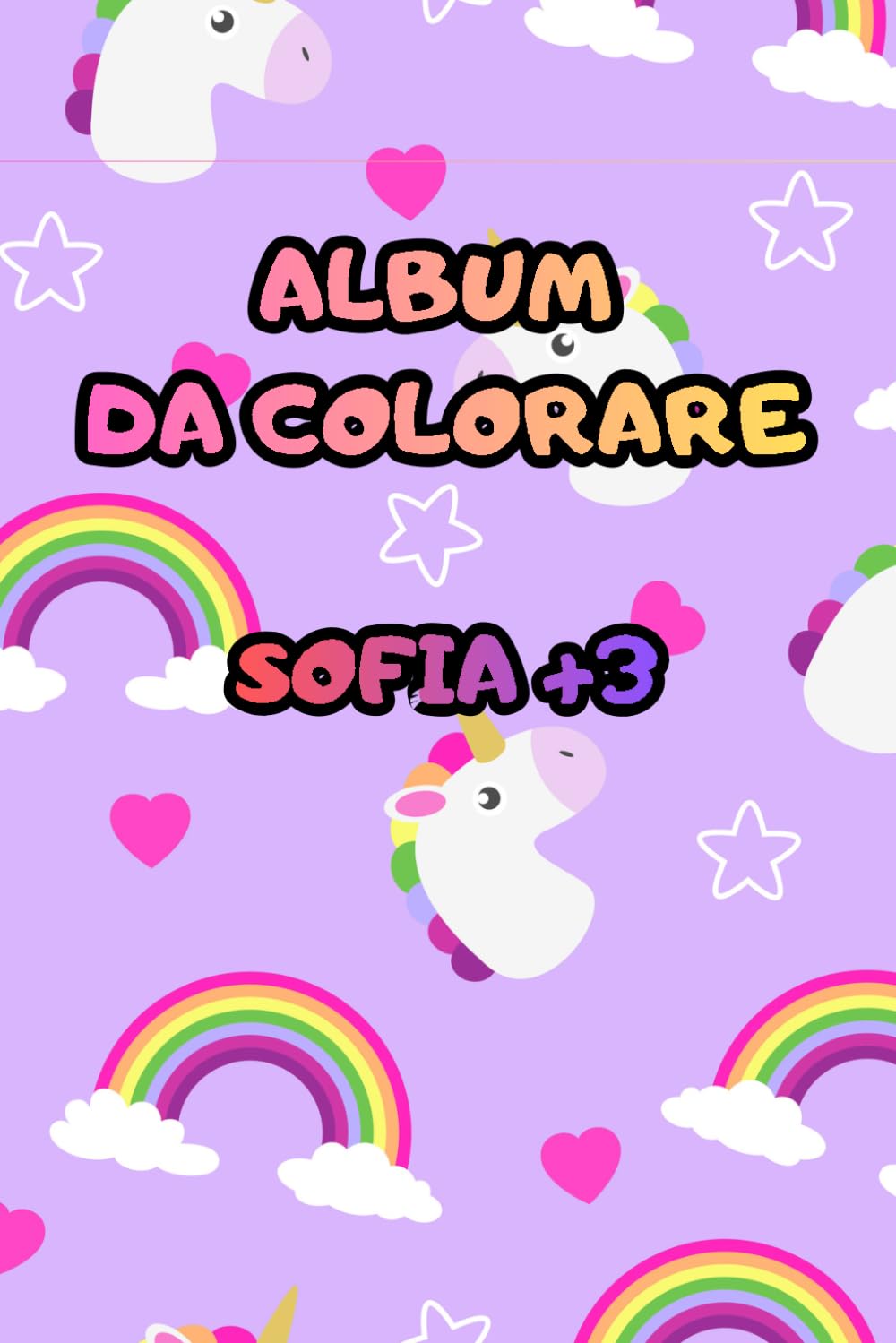 Album da colorare con gli unicorni