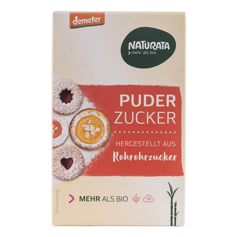 Naturata Bio Puderzucker aus Rohrohrzucker (10 x 125 gr)
