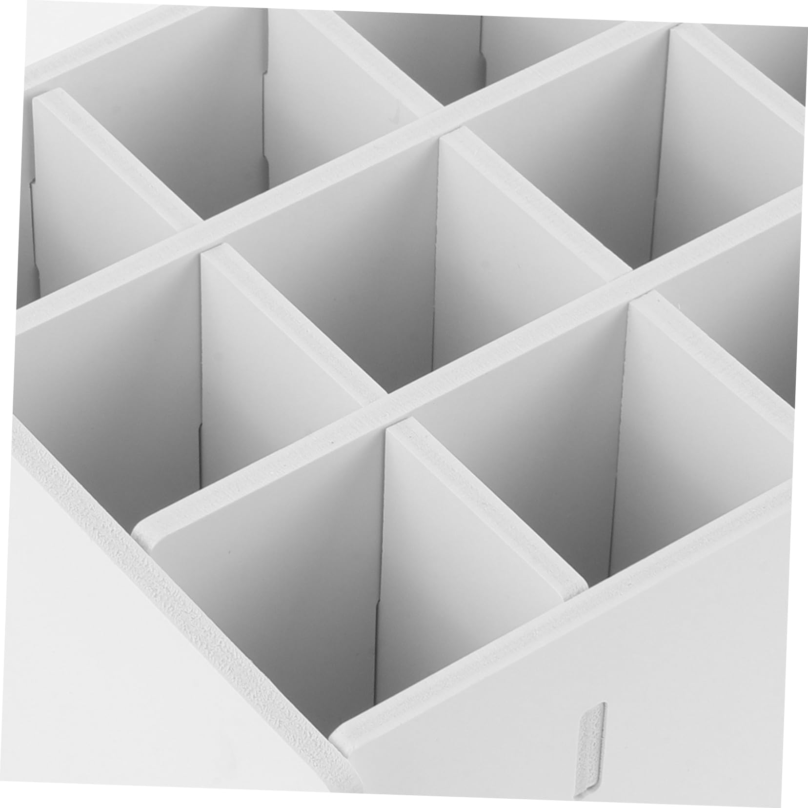 Uonlytech Organizer Storage in Legno Bianco Multi-slot per Pigmenti, Scatola da Tavolo per Vernici per Casa e Scuola, Supporto Compatto per Amanti della Pittura