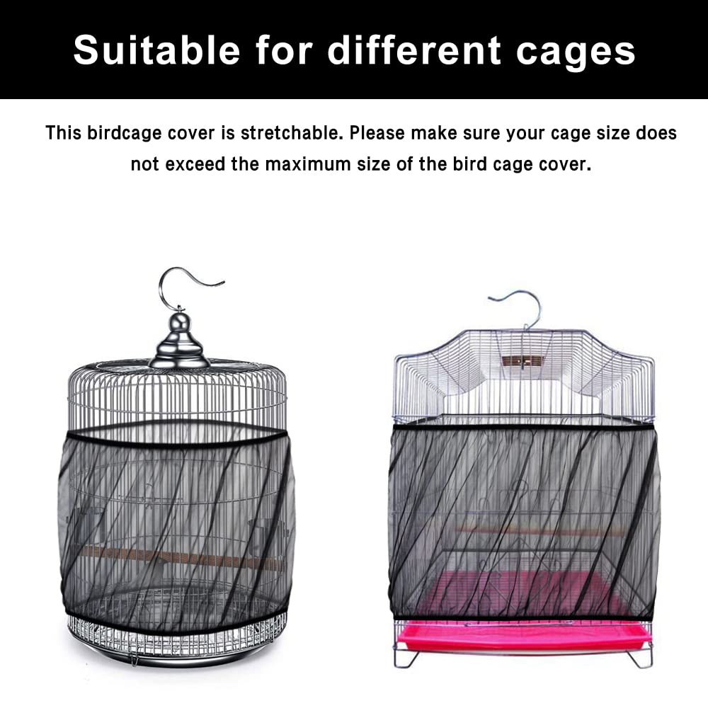 Gallery Detail: Snapklik Com Universal Bird Cage Seed Catcher Elasticity Airy Gauze