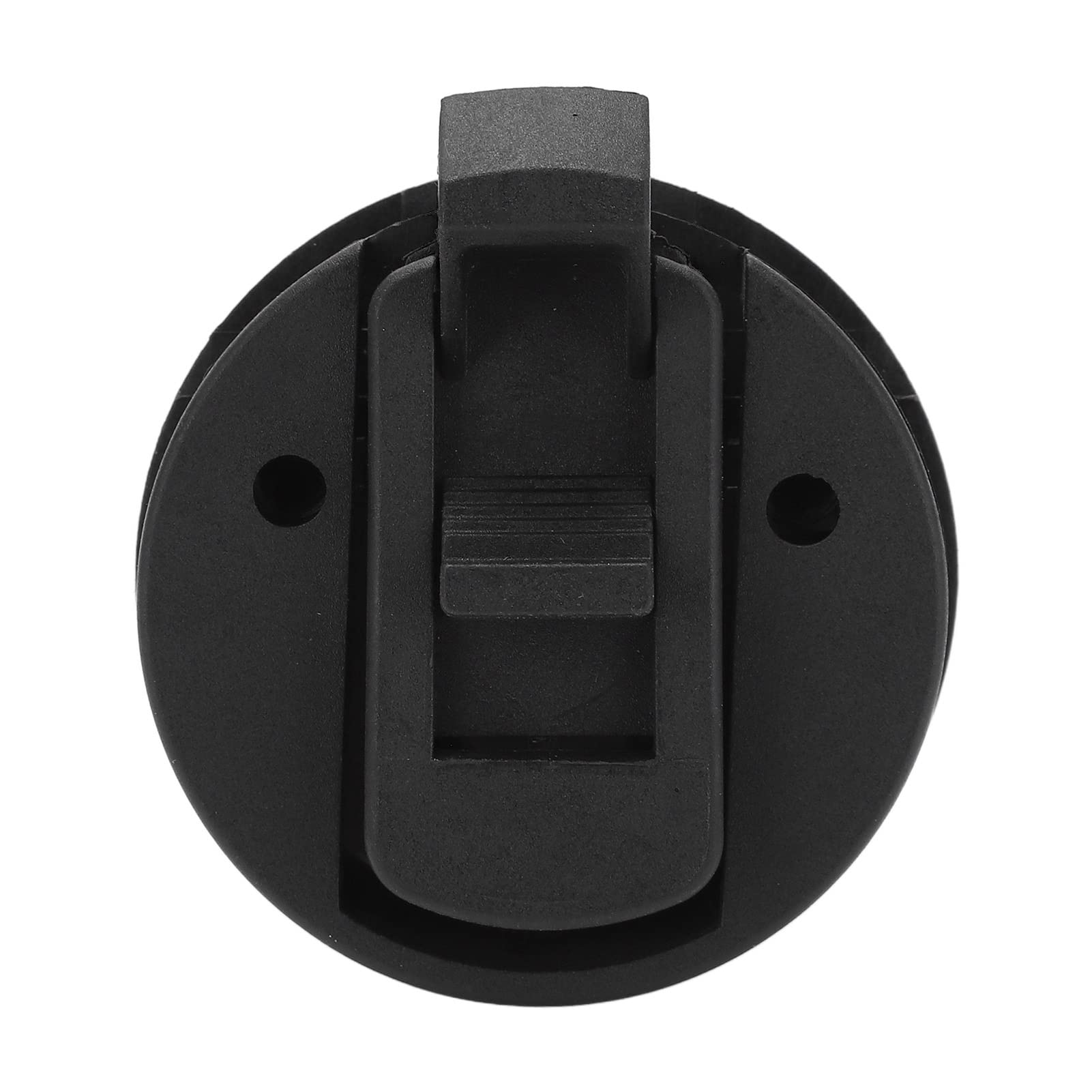 Chiusura Ad Anello Tondo con Chiusura a Scatto, Ferramenta per Armadietti per Barche, Plastica Resistente Nera 61 Mm per Portelli Marini, Yacht,