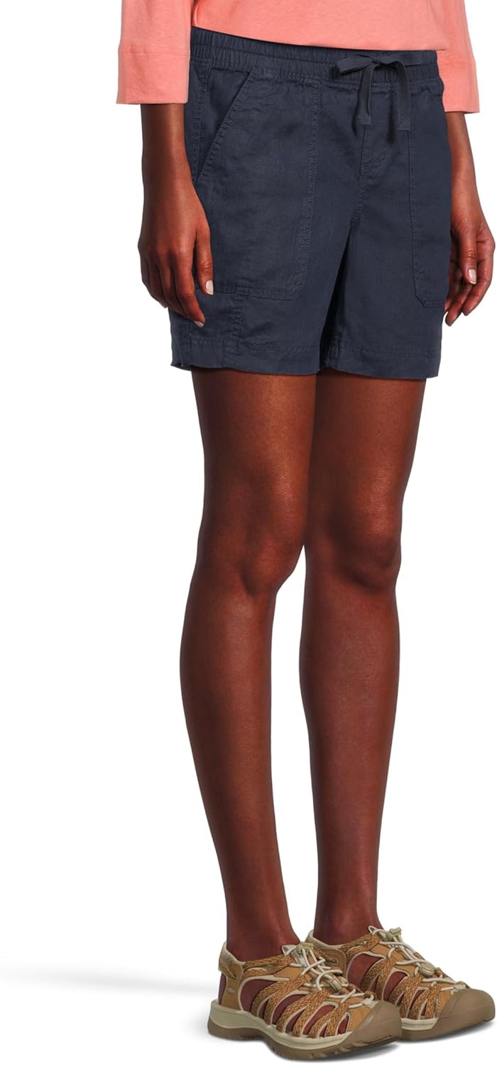 L.L.Bean Womens Premium Linen 6" Shorts - Image 2