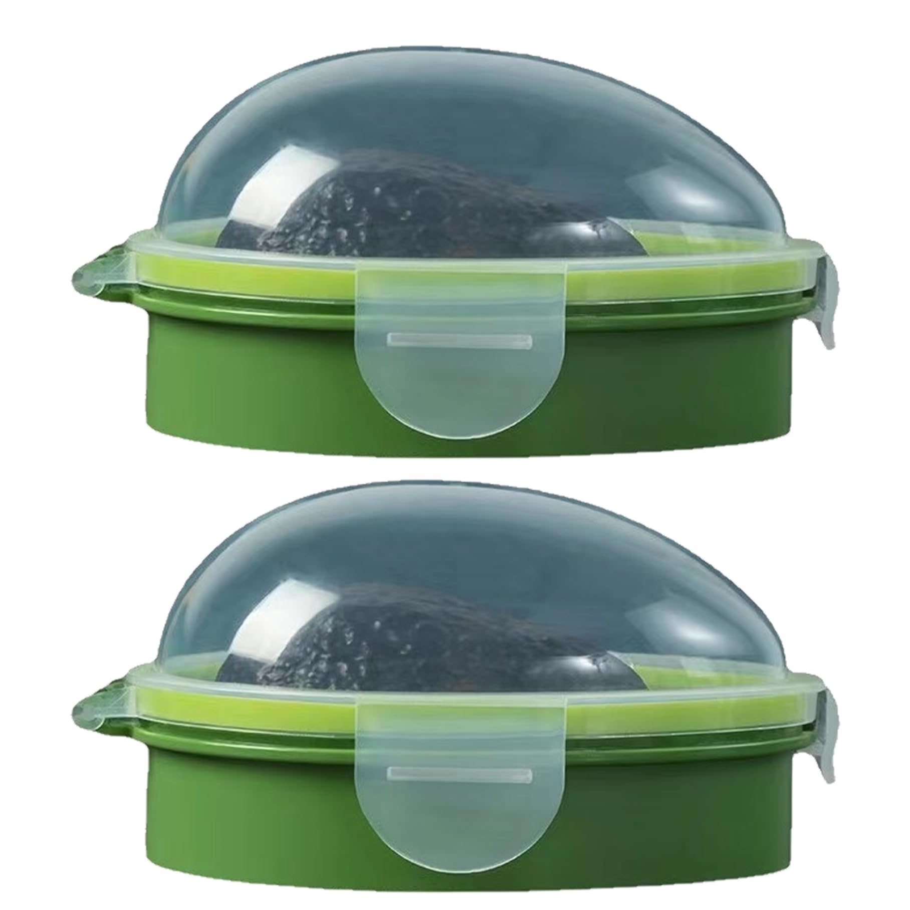 Takingup 2Pcs Avocado Saver for Fridge Reusable Avocado Container Sealable and Visible Silicone Food Storage Containers for Kitchen