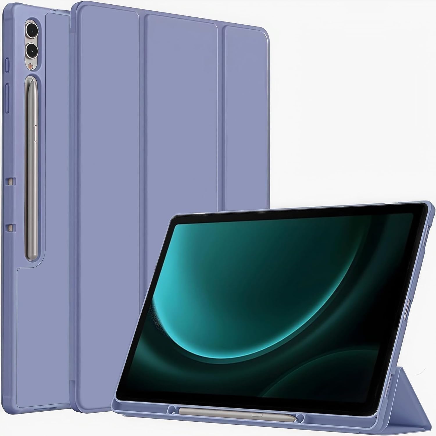 ProElite Cover for Galaxy Tab S9 FE Plus 12.4" Cover, Soft Flexible Flip Case Cover with S Pen Holder for Samsung Galaxy Tab S9 FE+ 12.4 inch, Support Auto Sleep Wake, [Recoil Series]- Lavender (B0CL4KRW5X) Amazon Price History, Amazon Price Tracker