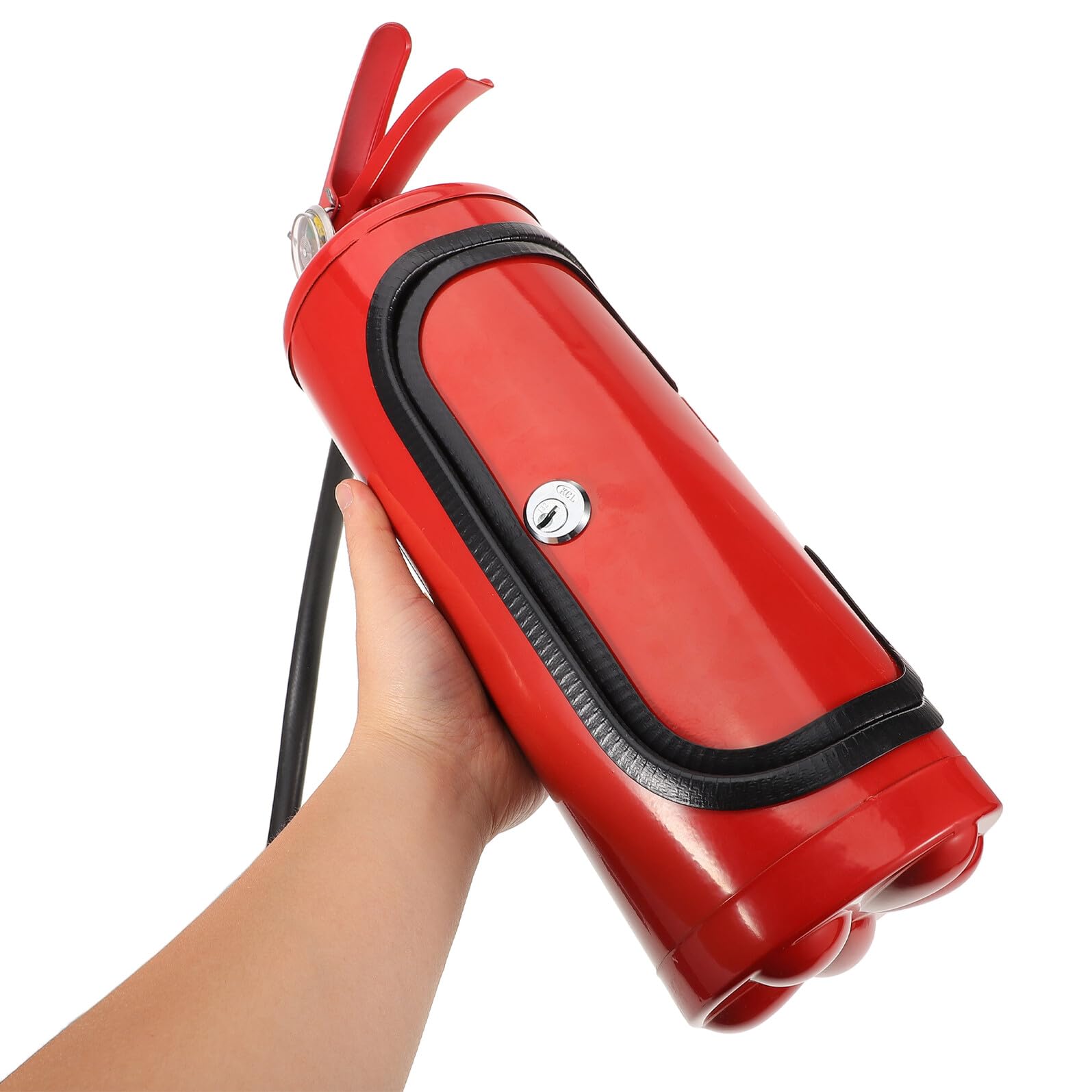 Feuerlöscher Roter Flaschenständer aus Eisen und Kunststoff Weinflaschenhalter zum Aufbewahren von Whiskey und Brandy Geschenk zum Geburtstag oder Vatertag