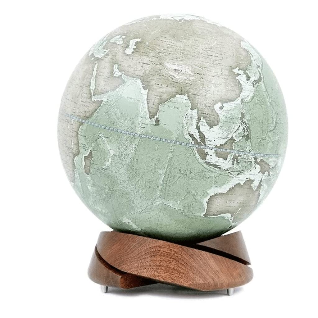 Globe, Rotating Earth Geography Globe Office Decorative Wooden Clear Text Marking