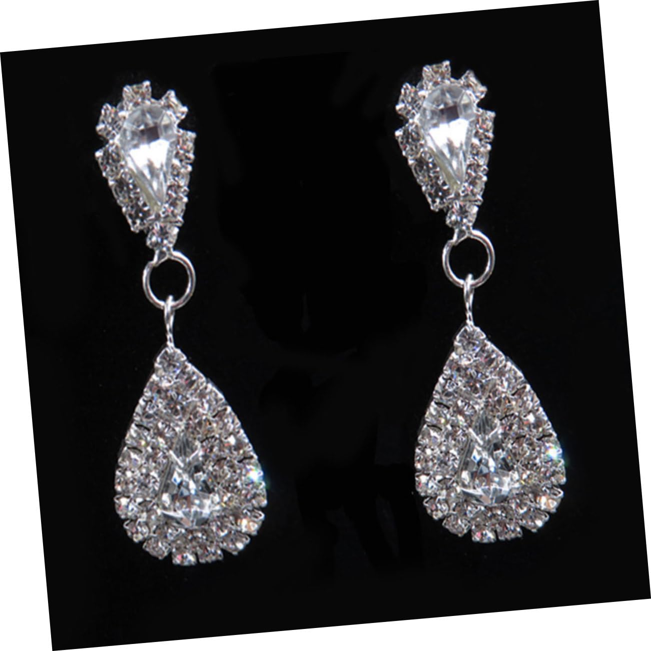 SHERCHPRY 3piezas De Joyería De Para Novia Collar y Pendientes Elegantes Para Boda y Compromiso De Pendientes Collar