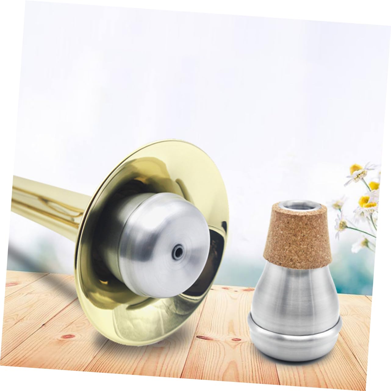 Silenziatore 1 in Pezzo Alluminio per Tromba Portatile | Dispositivo Muto per Musica Jazz, Mini Muffler Compatto, Accessorio Singolo