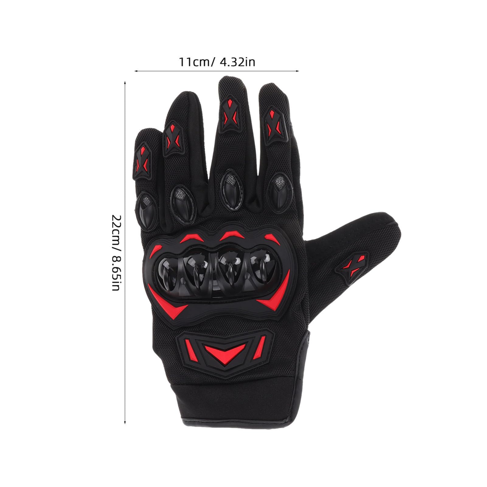 Unomor 1 Pair Outdoor Motorcycle Gloves Full Finger Design Skid Grip for Cycling Durable Comfortable Workout Gloves for Men for Sports and Outdoor Activities