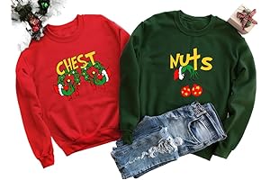 Chest Nuts Couples Matching Sweatshirts Christmas Pajamas Matching Party sweater