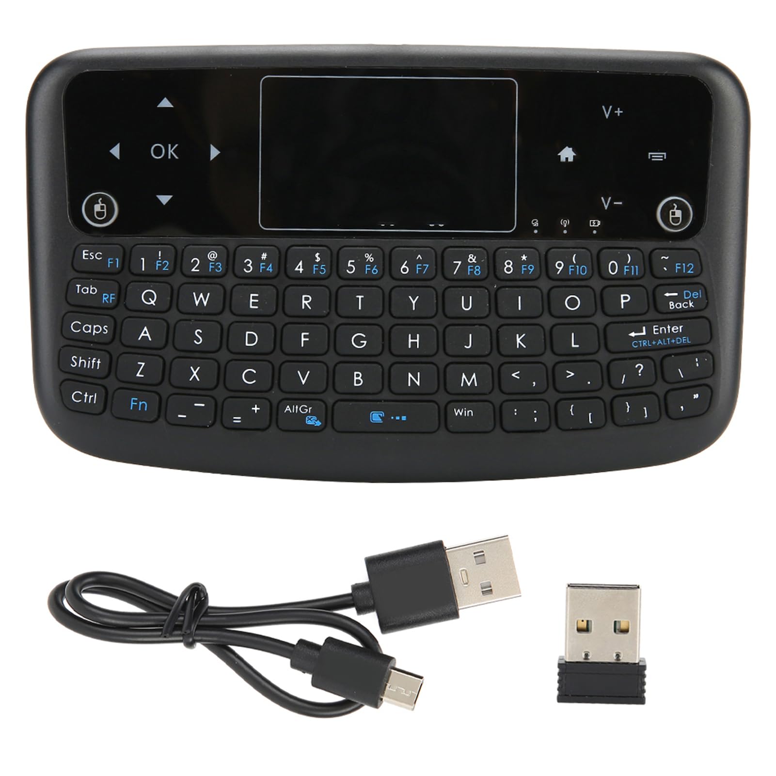 ELEMENTEY KB6 Dubbele Modus Bluetooth 2.4Ghz USB Mini Draadloze Toetsenbord met TouchPad Unieke Scroller ELEMENTEY KB6 Dubbele Modus Bluetooth 2.4Ghz USB Mini Draadloze Toetsenbord met TouchPad Unieke Scroller