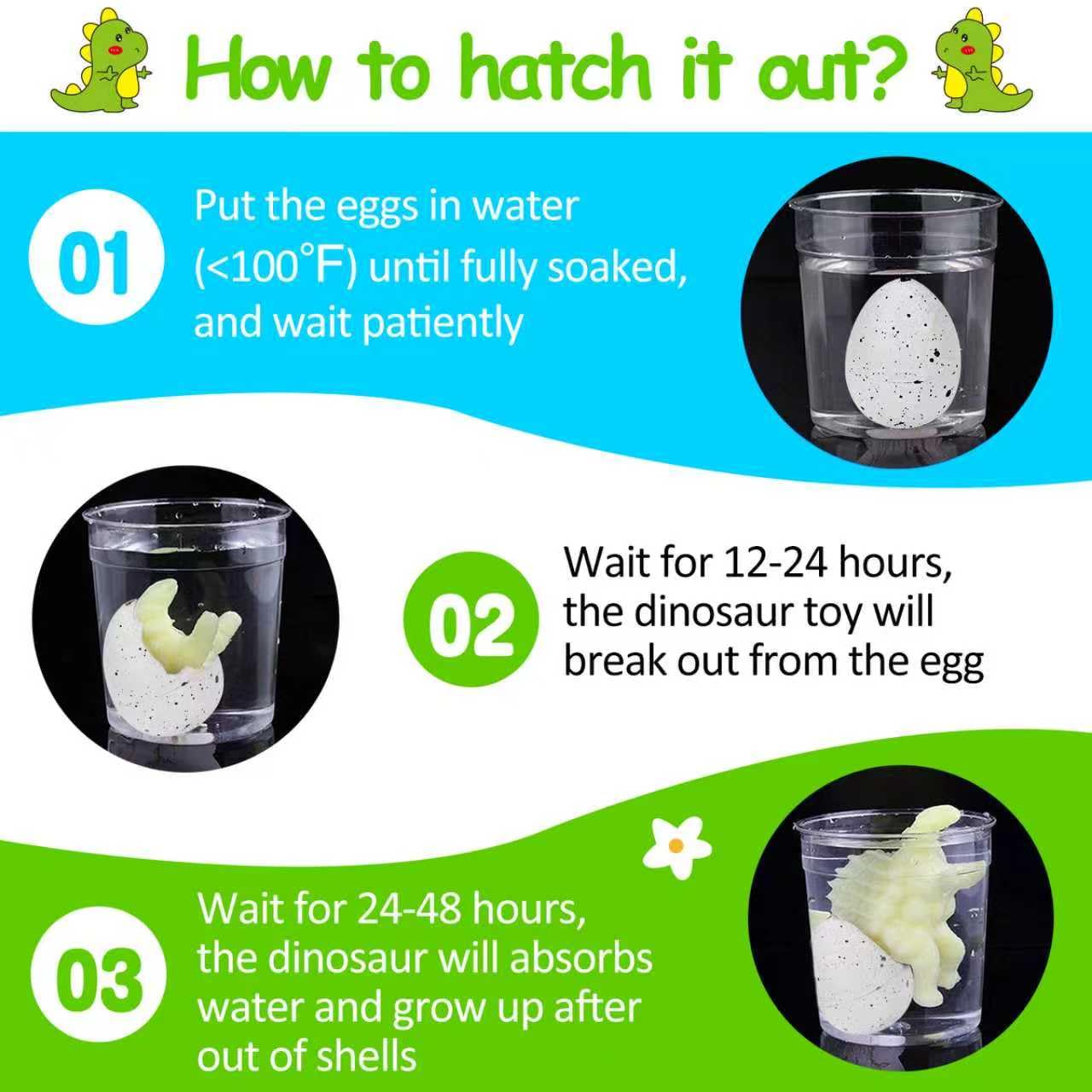 Hatching Dinosaur Eggs - 60 Pack for Party Favors -7 Hatching Dinosaur Eggs - 60 Pack for Party Favors -7