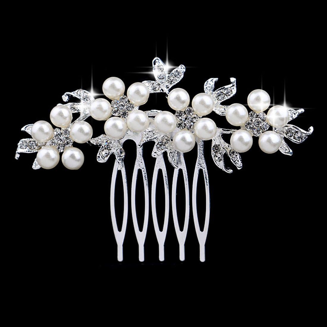 Women Bridal Diamante Hair Comb Clip Wedding Accessories