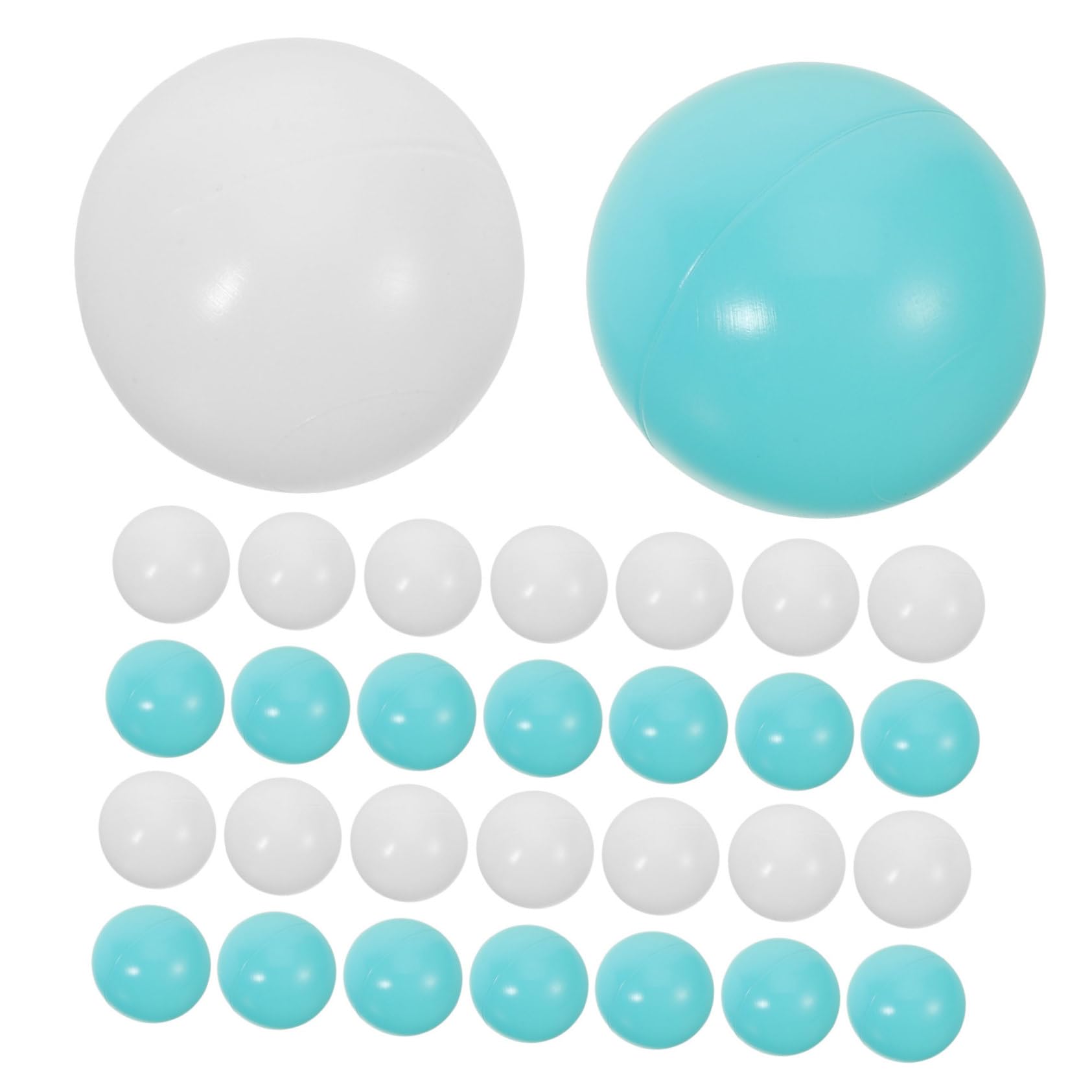 Beaupretty Bolas de Piscina Infantil 100 Piezas Plástico Verde y Blanco