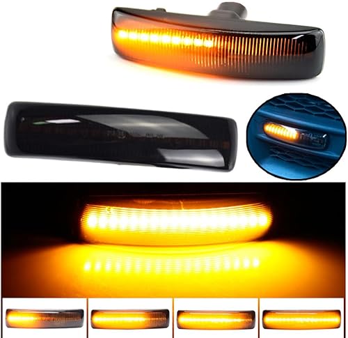 Miniatura 7 de Lámpara de señal de giro LED delantera Fender Side Marker Light para Land Rover Range Rover Sport Discovery 3 4 Freeland 2 (negro)