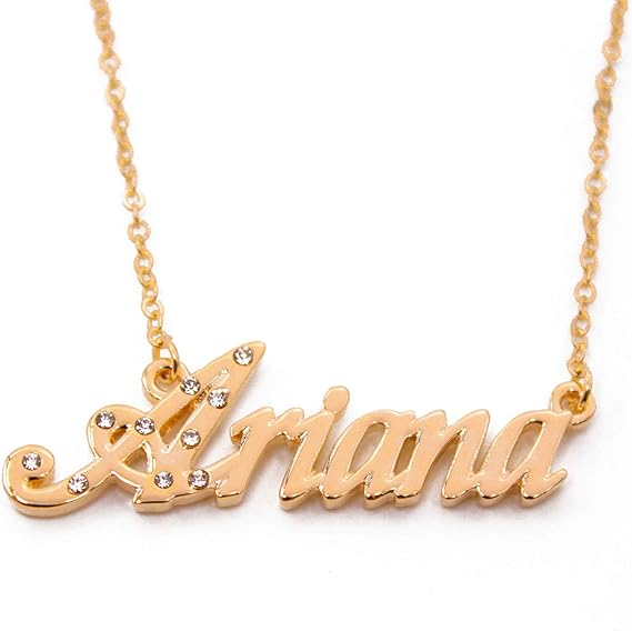 Ariana Name Necklace 18K Gold Plated Personalized Dainty