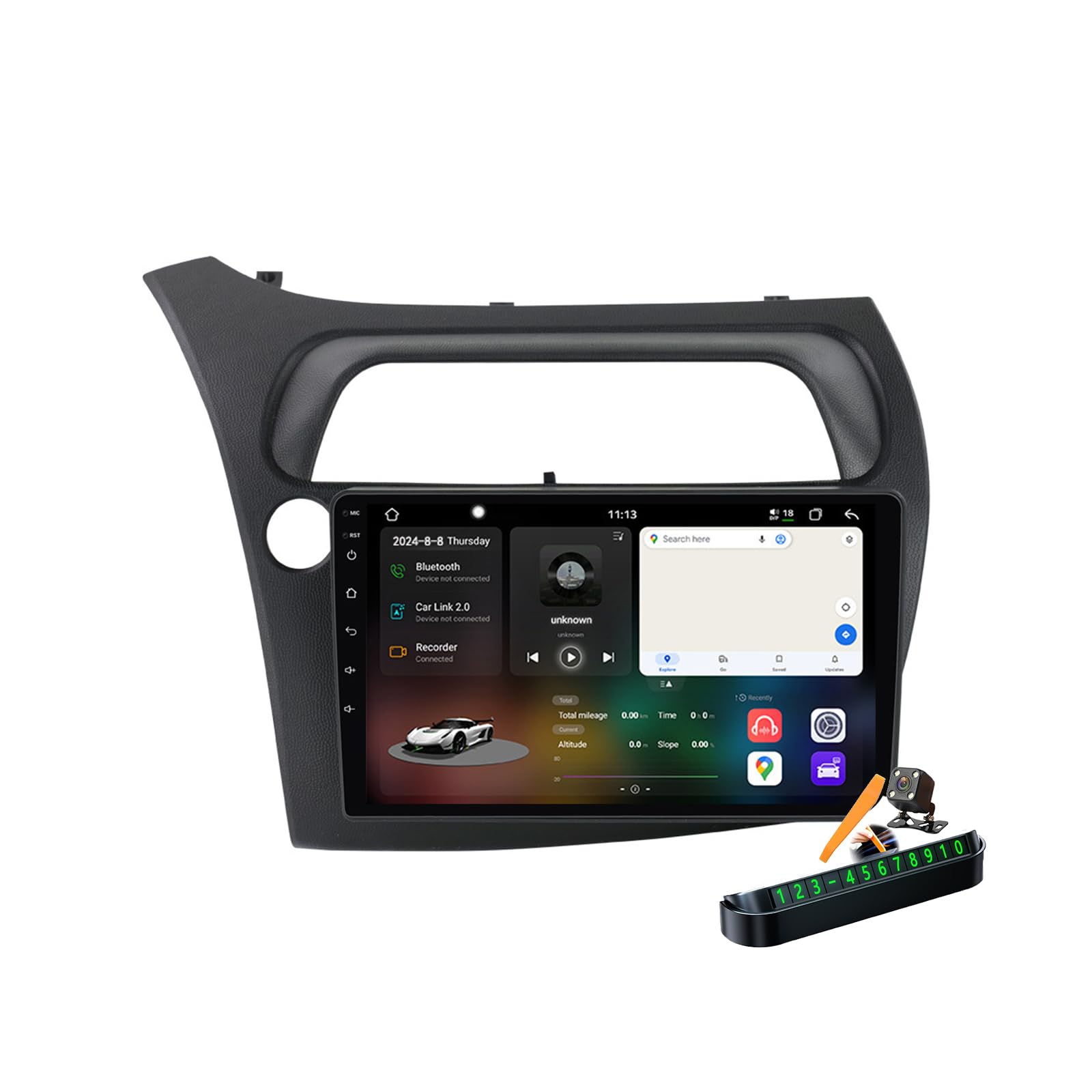 Autoradio Civic 2005-2011 avec DSP audio haute fidélité et navigation 5G WiFi