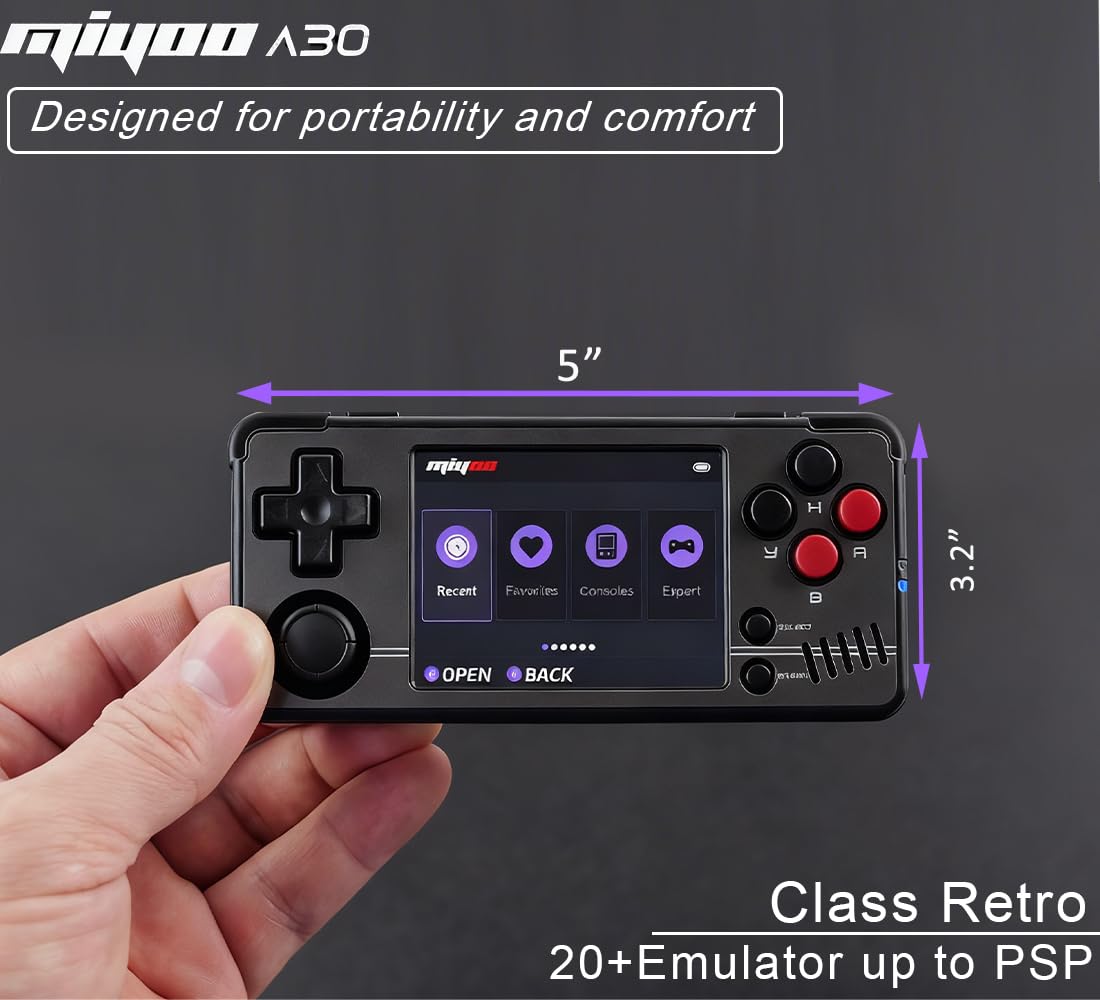 Amazon.co.jp: Miyoo A30 ハンドヘルドゲームコンソール レトロゲーム