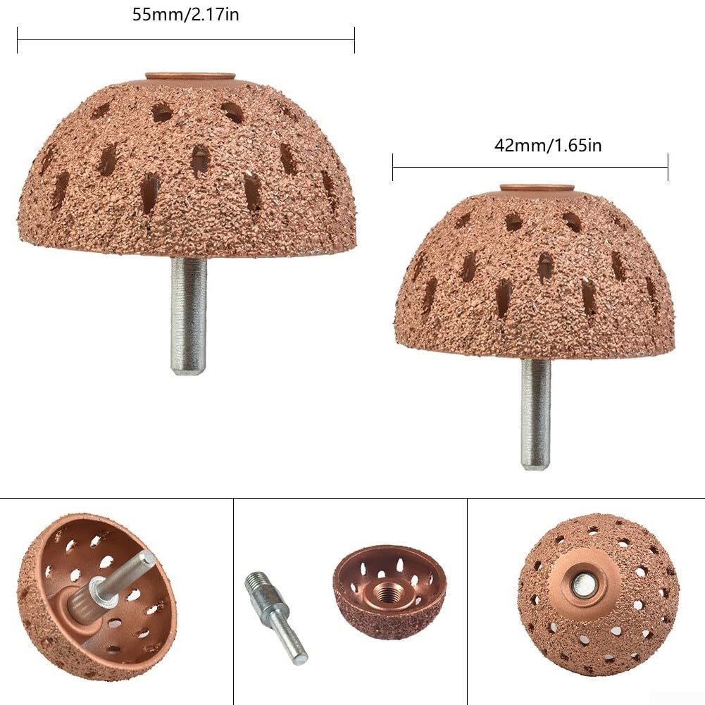 Cabezal de molienda de neumáticos 4255 mm con rosca de 9 mm y vástago redondo para pulido de aleación