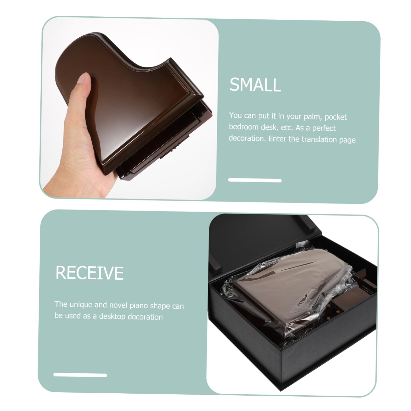 POPETPOP Caja Musical De Instrumento Musical Práctica y Ligera para Regalar y Decorar