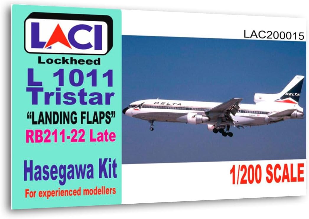 LACI 200015 1/200 Lockheed L1011 Tristar Landing Flaps RB211-22 Late Engines Resin Accessory Model kit, Grey