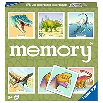 Ravensburger – Memory Dinosauri, 64 Tessere, Gioco Da Tavolo, 3+ Anni, 20924